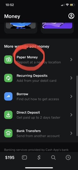 How to get cash app barcode to load money